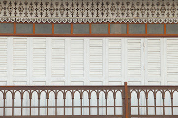 fence wood white beautiful style thailand