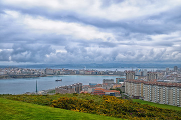 Fototapeta na wymiar La Coruna Bay