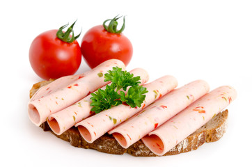 Belegtes Brot mit Lyoner © womue