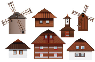 Museum - old buildings (houses, mills, chapel)