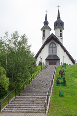 Fototapeta premium Church in Pieniny mountains, Poland