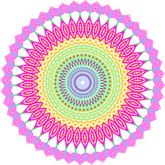 round ornamental vector illustration