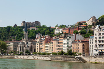 Obraz premium LYON QUAIS ARCHITECTURE