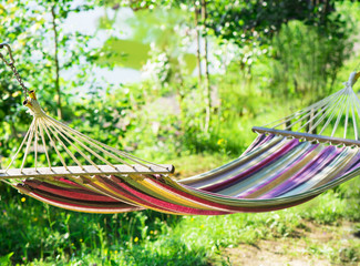 hammock against the nature