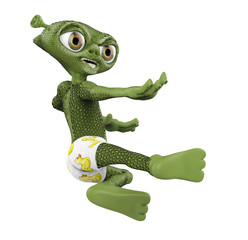 alien from mars karate jump up