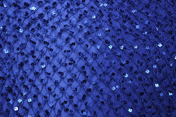 Net Shawl with Square Sequins