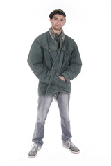 smiling young homeless