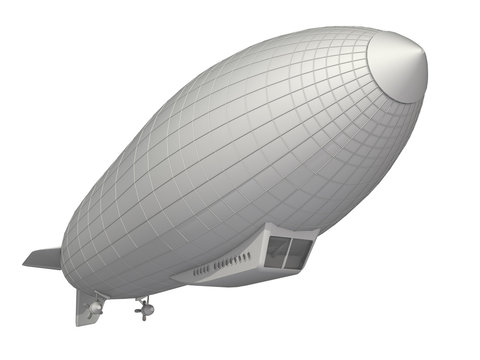 airship on a white background