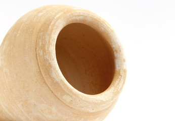 close view inside a traditional arabic pot