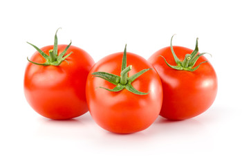 Fresh Tomatoes Isolated on White Background