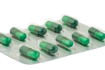 Blister green capsule microgranules isolated