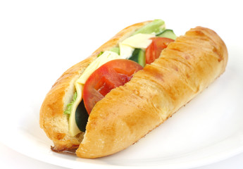 Delicious vegetable sandwich