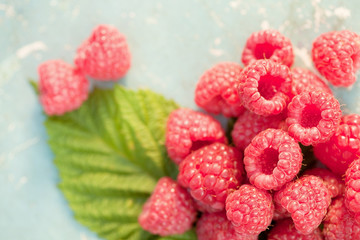 raspberries, macro