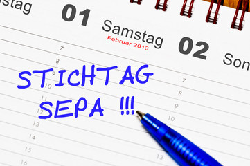 Stichtag Sepa