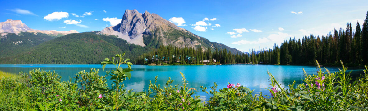 Panorama lac emerald, canada