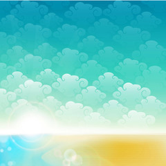 Seaside background. Can be a summer background