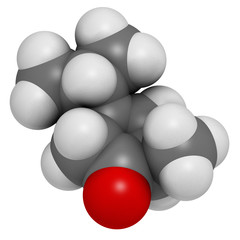 Thujone absinthe molecule, chemical structure.