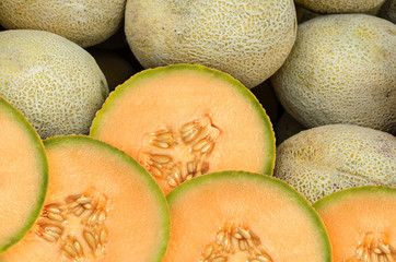 Cantaloupe Melon - obrazy, fototapety, plakaty