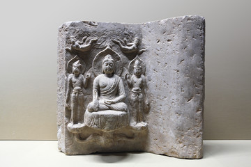 exquisite stone buddhist statues © chungking