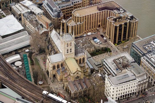 Aerial View of Southwark Cathedral