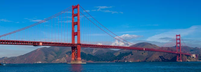Foto op Aluminium Panoramic View of Golden Gate Bridge in San Francisco © Michael Flippo