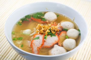 Thai pork noodle