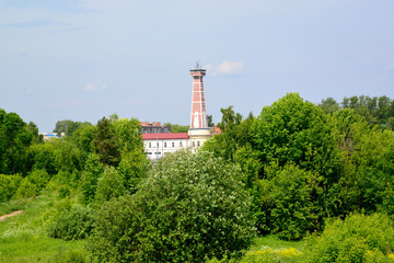 Rybinsk, Russia. View of an old fire tower