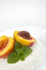 sweet peach and curd