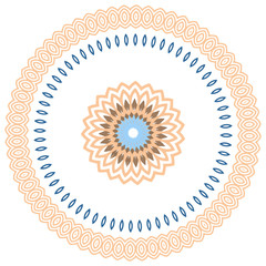 round ornamental vector illustration
