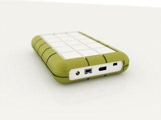 External hard drive isolated