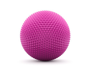 Abstract pink sphere isolated