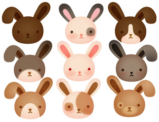 Collection of Cute rabbit