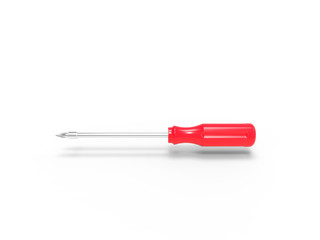 screw driver red isolated