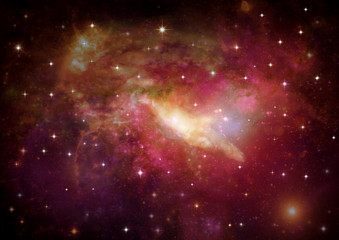 galaxy in a free space