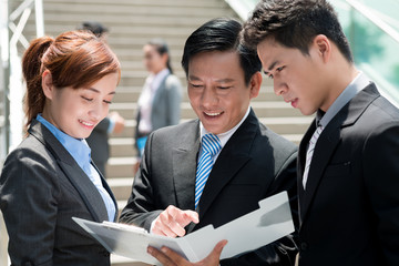 Fototapeta premium Business dealing