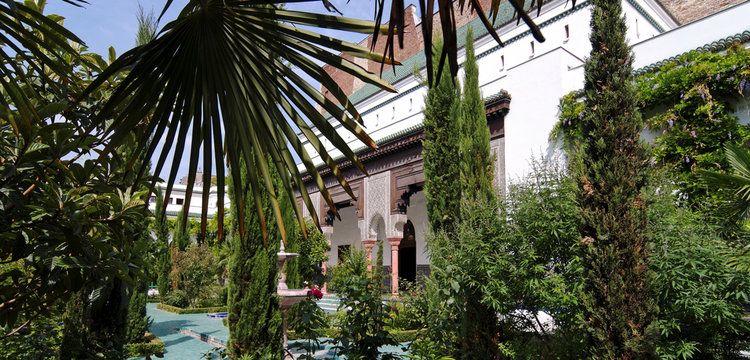 jardin de la grande mosqu&eacute;e de Paris