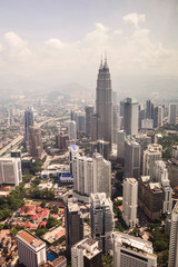 Fototapeta na wymiar modern city in Kuala Lumpur