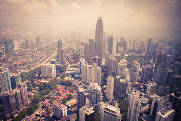 Fototapeta na wymiar modern city in Kuala Lumpur