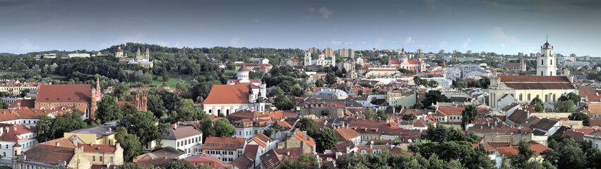 Vilnius old city panorama