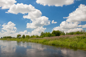 Landscape on the river 3