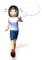 She is enjoying the trekking.