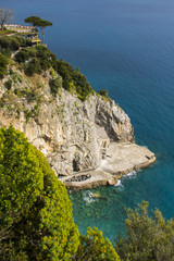 Fototapeta na wymiar Słynny Wybrzeże Amalfi