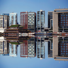 Modern skyscrapers in Amsterdam, Holland