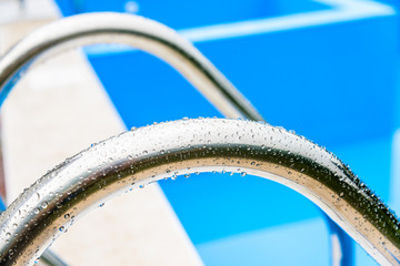 staircase to the pool