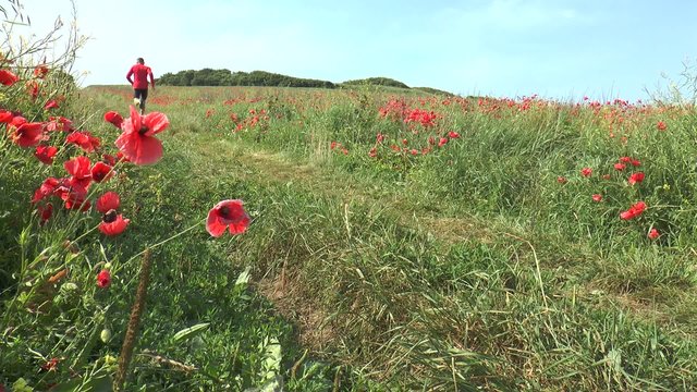 jogging dans la campagne