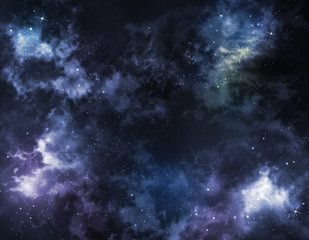 Obraz na płótnie Canvas gwia¼dziste niebo głębokie kosmos