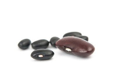 Fototapeta na wymiar black beans isolated