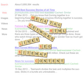 search engine result