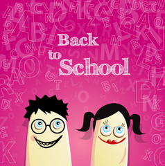 Back to school vector illustration