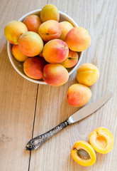 Fresh apricots